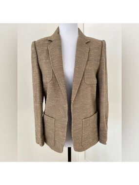 LIZ CLAIBORNE Vintage Blazer Structured Coastal Chic Business Neutral 80’s